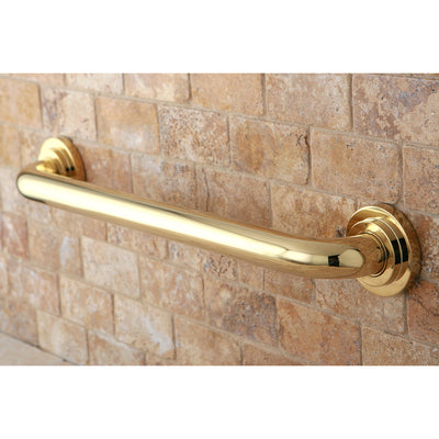 Elements of Design EDR414182 18-Inch X 1-1/4-Inch OD Decorative Grab Bar, Polished Brass