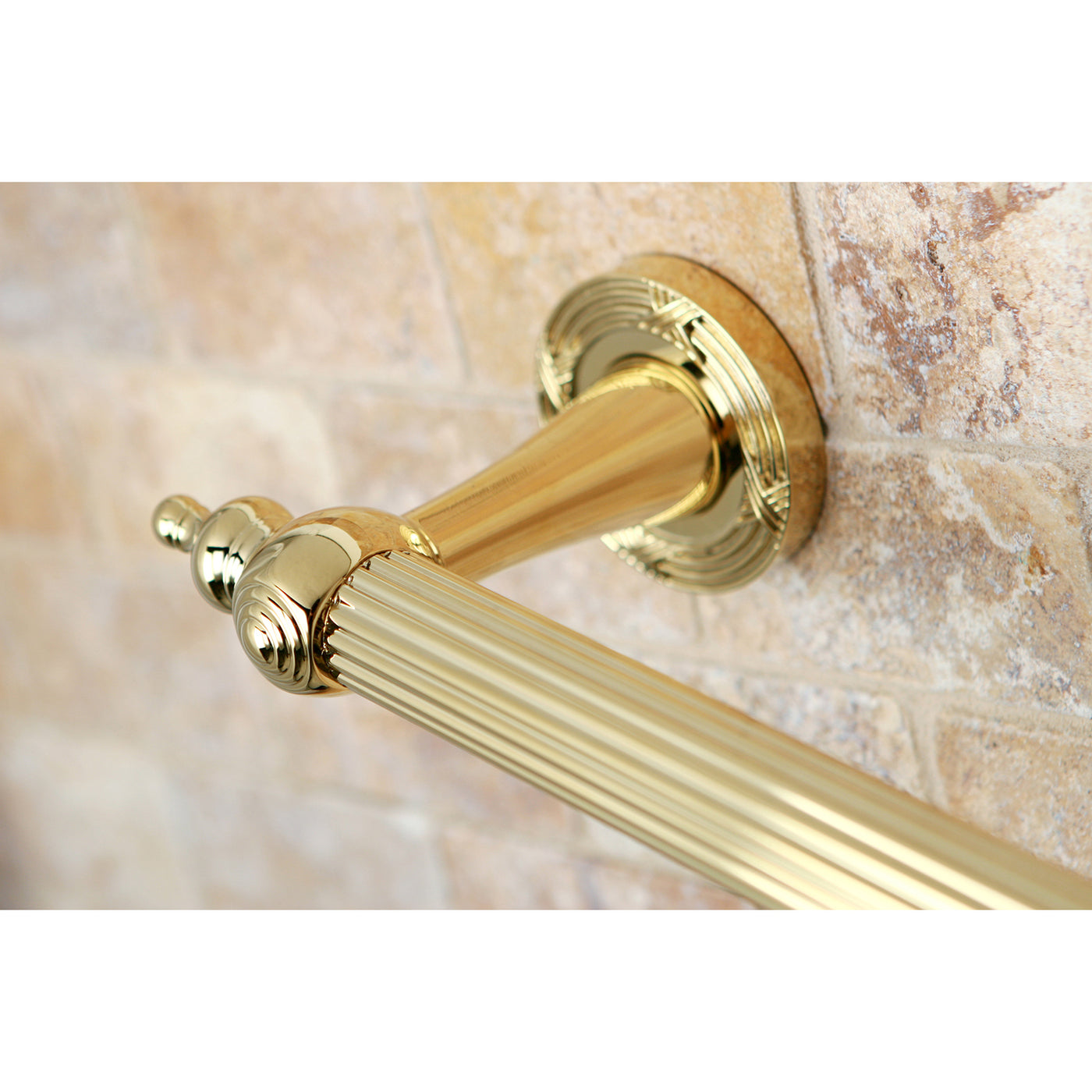 Elements of Design EDR710122 12-Inch Decorative Grab Bar, Polished Brass