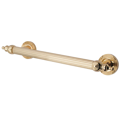 Elements of Design EDR710122 12-Inch Decorative Grab Bar, Polished Brass