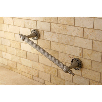 Elements of Design EDR710128 12-Inch Decorative Grab Bar, Brushed Nickel