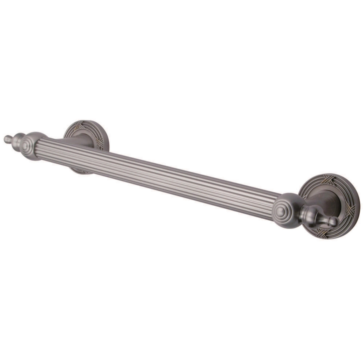 Elements of Design EDR710128 12-Inch Decorative Grab Bar, Brushed Nickel