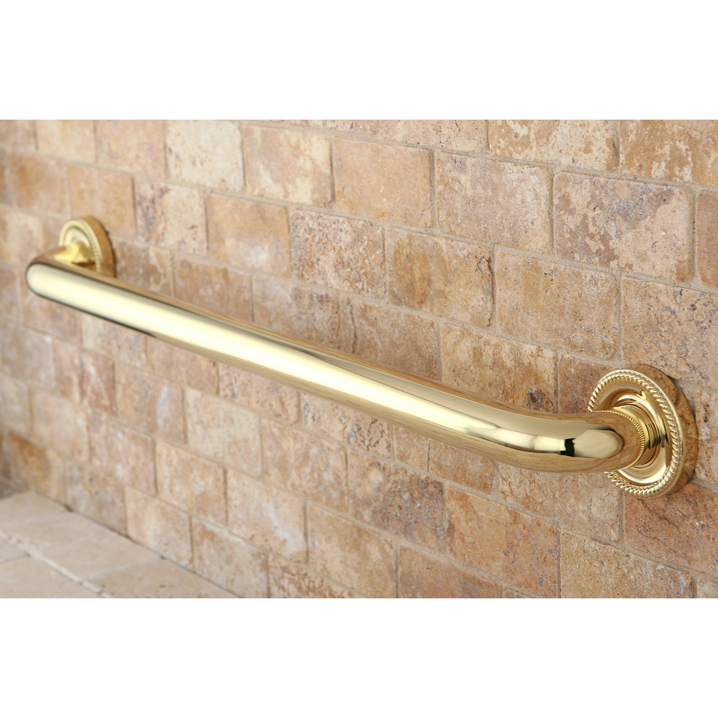 Elements of Design EDR914242 24-Inch X 1-1/4-Inch OD Grab Bar, Polished Brass
