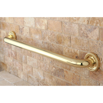 Elements of Design EDR914242 24-Inch X 1-1/4-Inch OD Grab Bar, Polished Brass