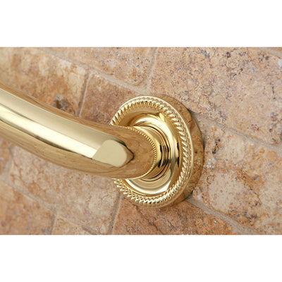 Elements of Design EDR914242 24-Inch X 1-1/4-Inch OD Grab Bar, Polished Brass