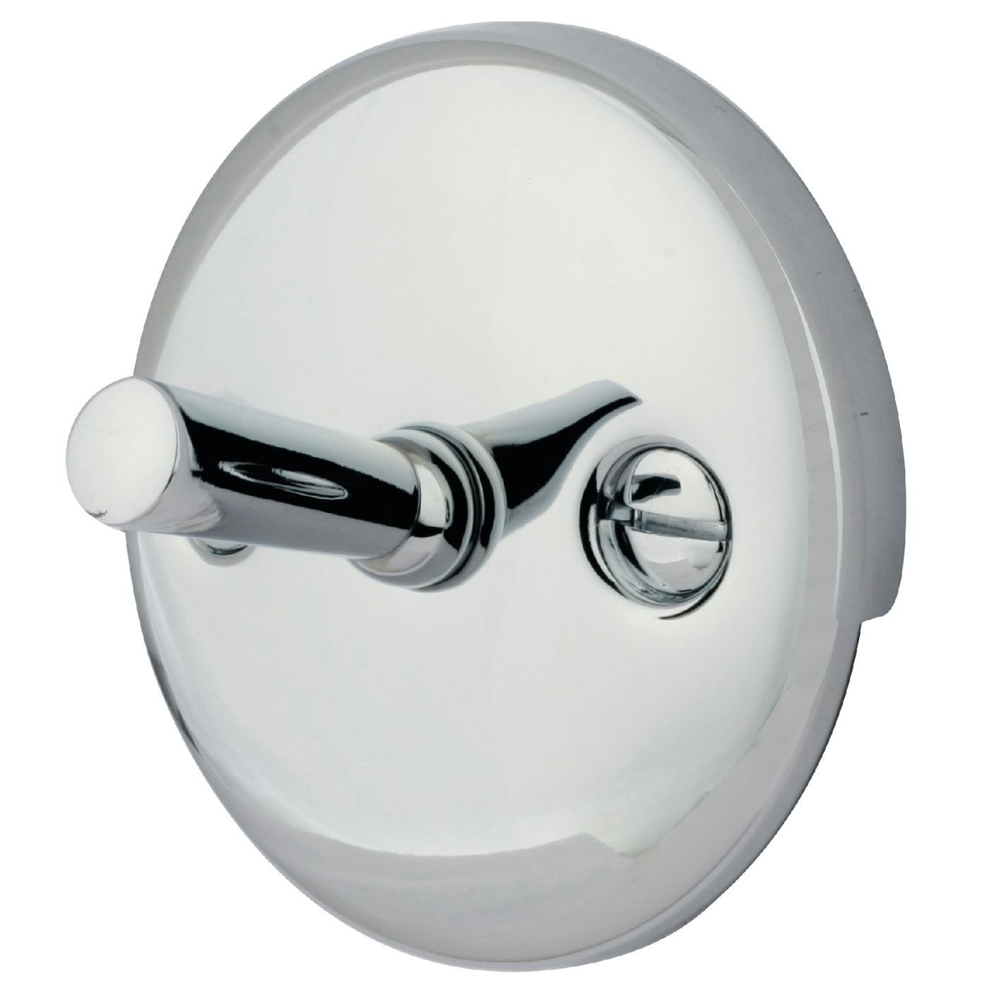 Elements of Design EDTL101 Round Overflow Plate with Trip Lever, Polished Chrome