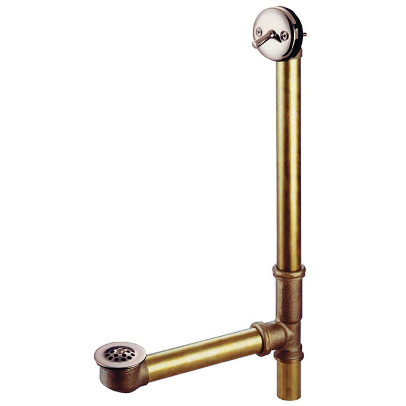 Elements of Design EDTL1168 21-Inch Trip Lever Waste and Overflow with Grid, Brushed Nickel