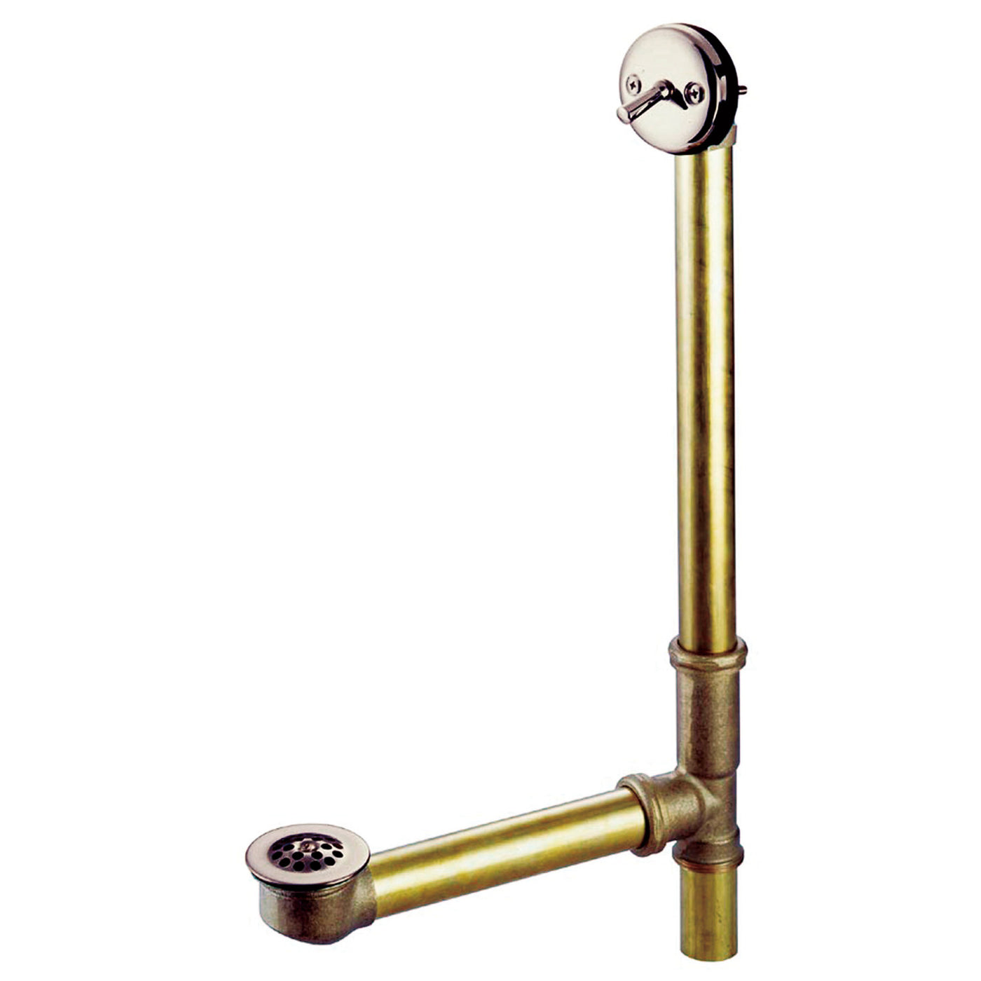 Elements of Design EDTL1188 23-Inch Trip Lever Waste and Overflow with Grid, 20 Gauge, Brushed Nickel
