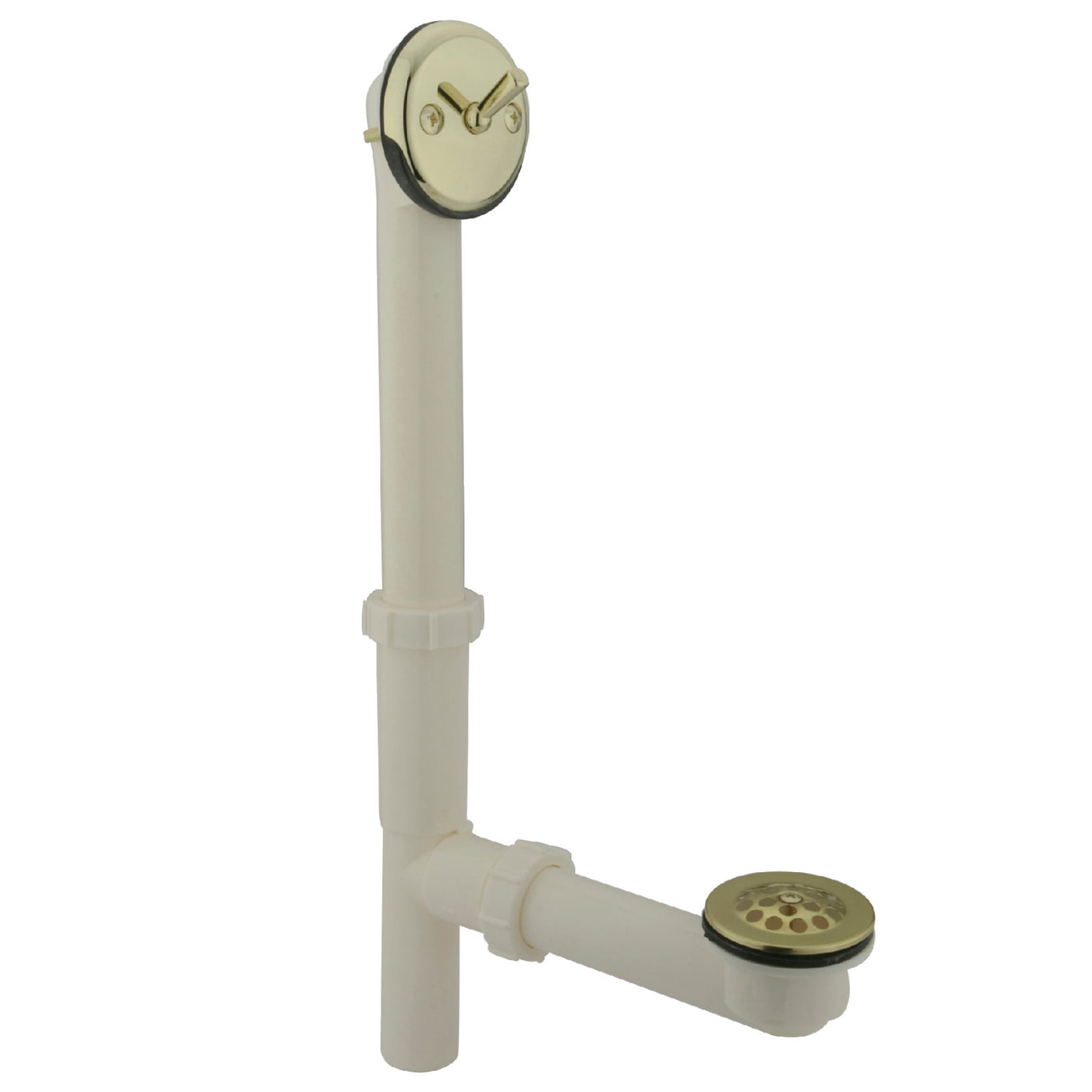 Elements of Design EDTLA1162 14-Inch Trip Lever Waste and Overflow with Grid, Polished Brass