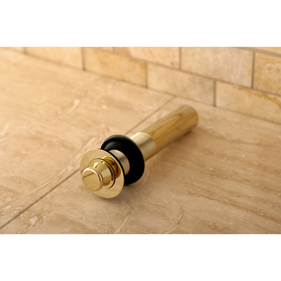 Elements of Design EDV3002 Lift and Turn Sink Drain without Overflow, Polished Brass