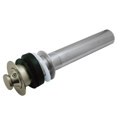 Elements of Design EDV3008 Lift and Turn Sink Drain without Overflow, Brushed Nickel