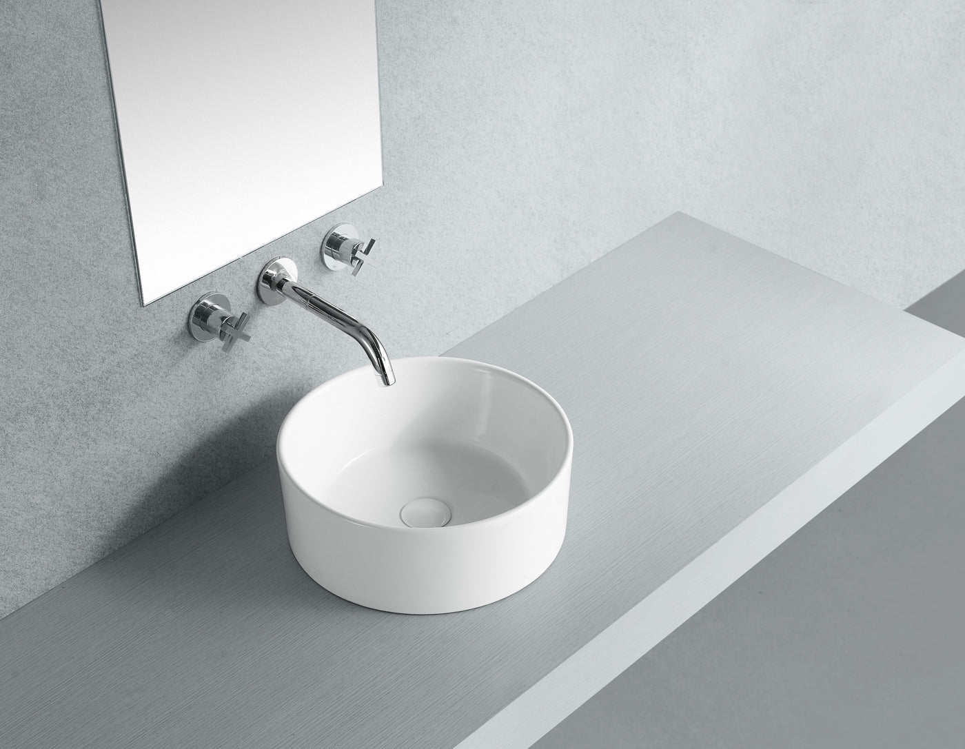 Elements of Design EDV3103 Round Vessel Sink, White