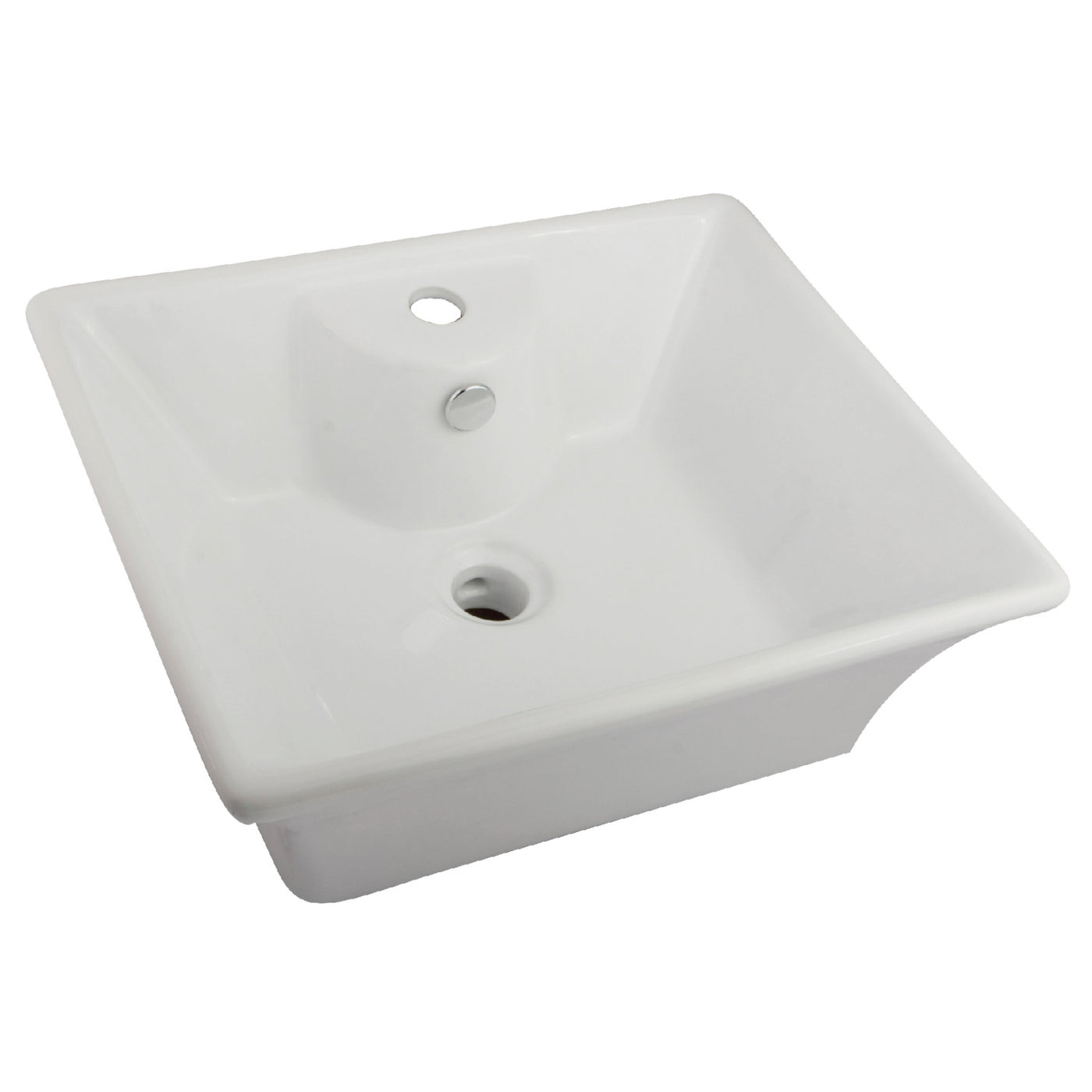 Elements of Design EDV4049 19-1/2" Ceramic Rectangular Vessel Sink, White