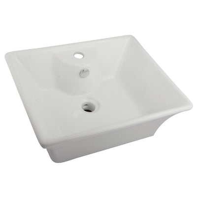 Elements of Design EDV4049 19-1/2" Ceramic Rectangular Vessel Sink, White