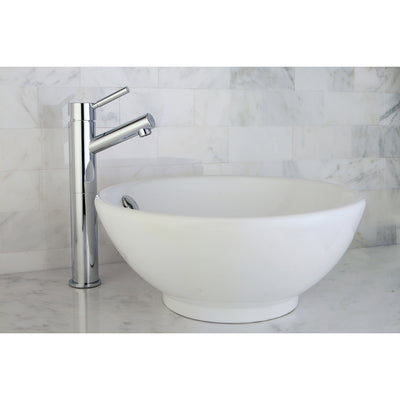 Elements of Design EDV4129 15-3/4" Ceramic Round Vessel Sink, White