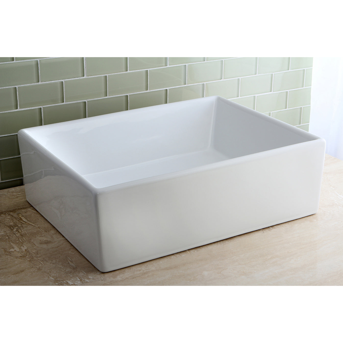 Elements of Design EDV4158 Vessel Sink, White