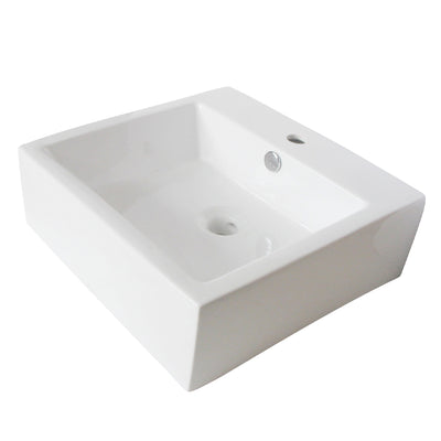 Elements of Design EDV4319 Vessel Sink, White