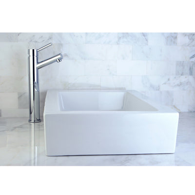 Elements of Design EDV4335 22" Ceramic Rectangular Vessel Sink, White