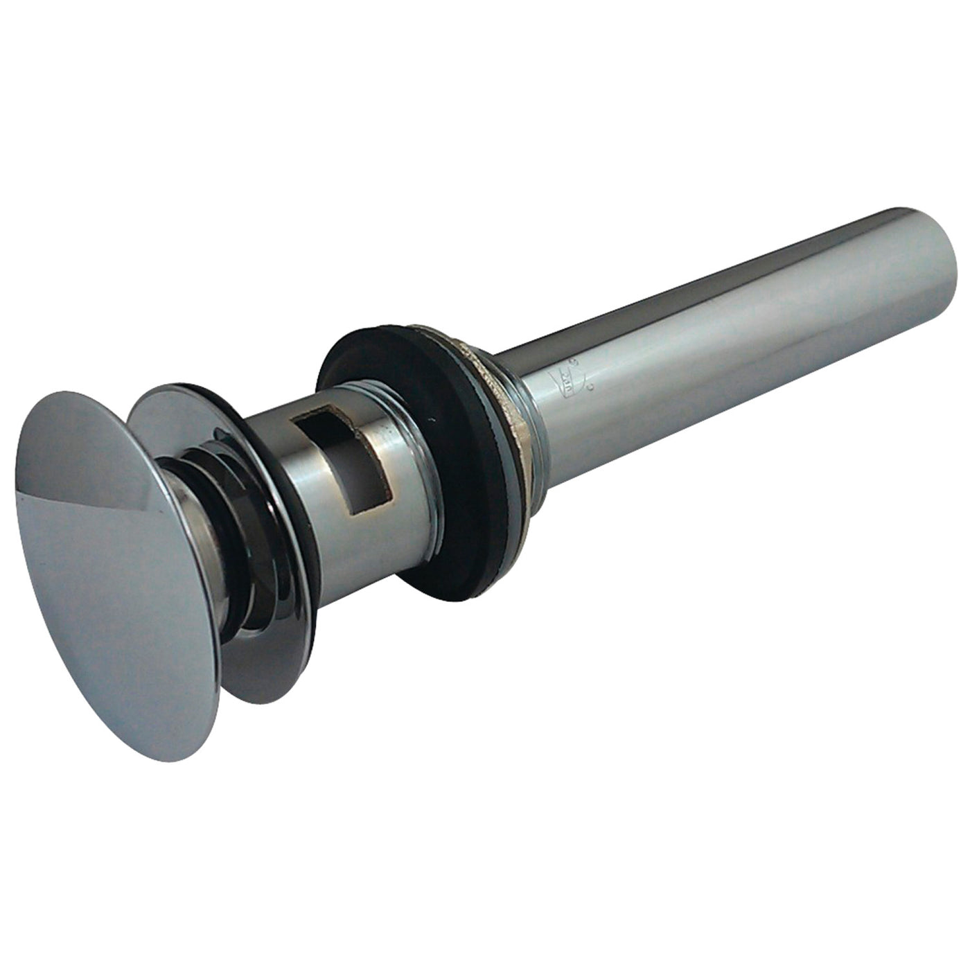 Elements of Design EDV6001 Push Pop-Up Drain with Overflow, Polished Chrome
