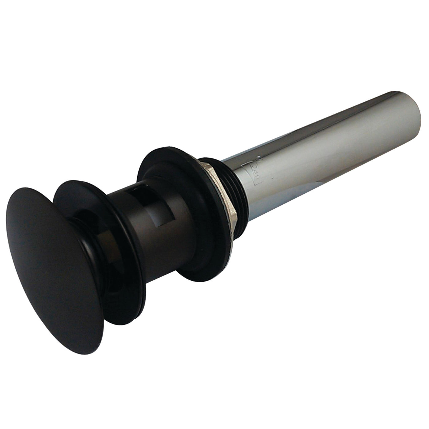 Elements of Design EDV6005 Push Pop-Up Drain with Overflow, Oil Rubbed Bronze