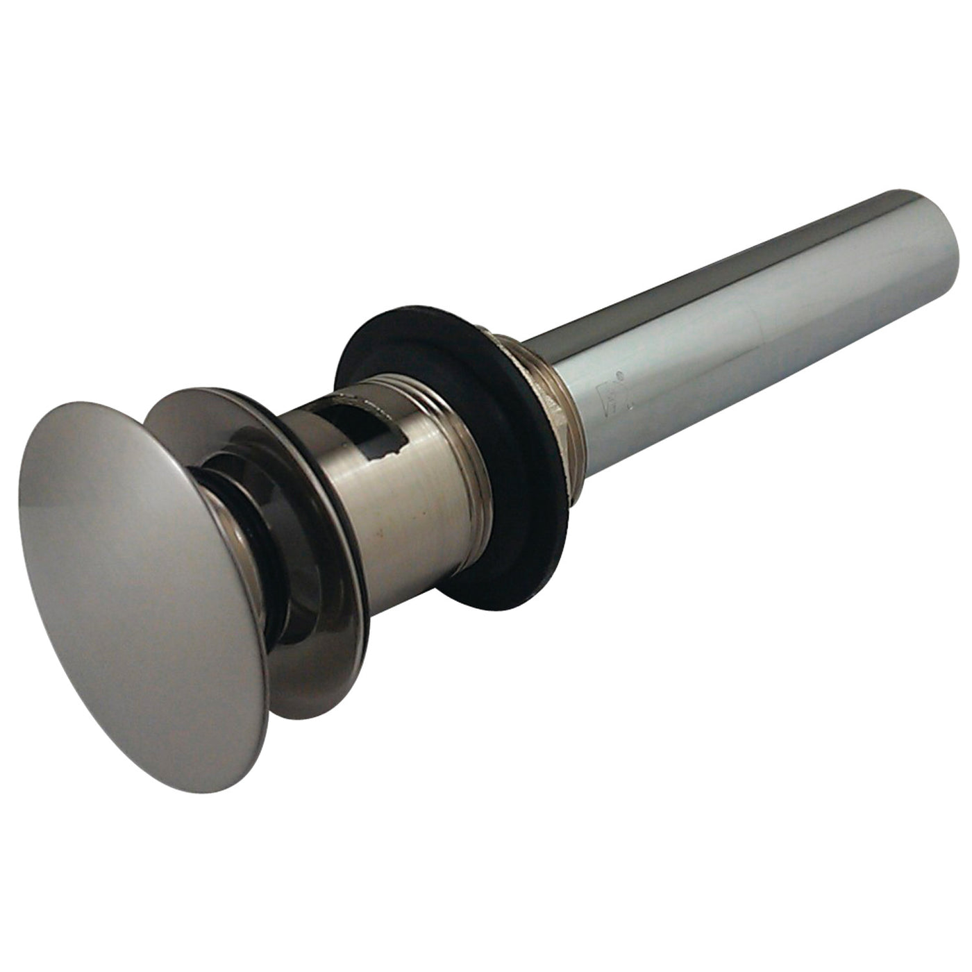 Elements of Design EDV6008 Push Pop-Up Drain with Overflow, Brushed Nickel