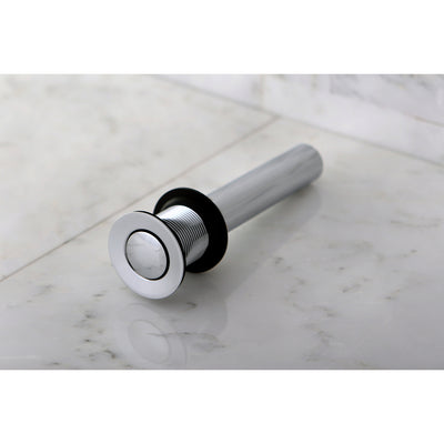 Elements of Design EDV8001 Push Pop-Up Drain without Overflow, Polished Chrome
