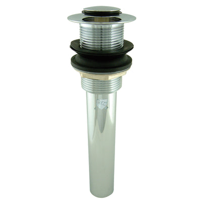 Elements of Design EDV8001 Push Pop-Up Drain without Overflow, Polished Chrome