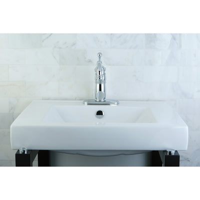 Elements of Design EDV9620 Semi-Recessed Bathroom Sink, White