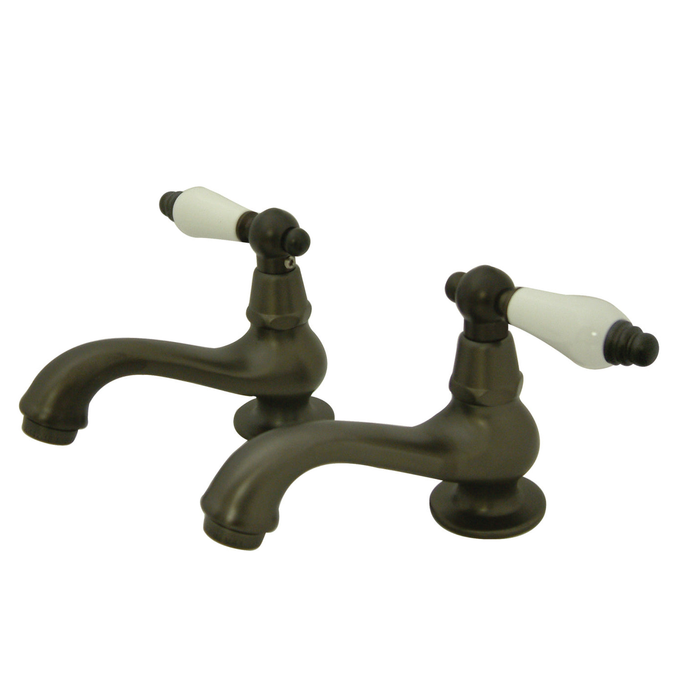 Elements of Design ES1105PL Basin Faucet with Porcelain Lever Handle, Oil Rubbed Bronze