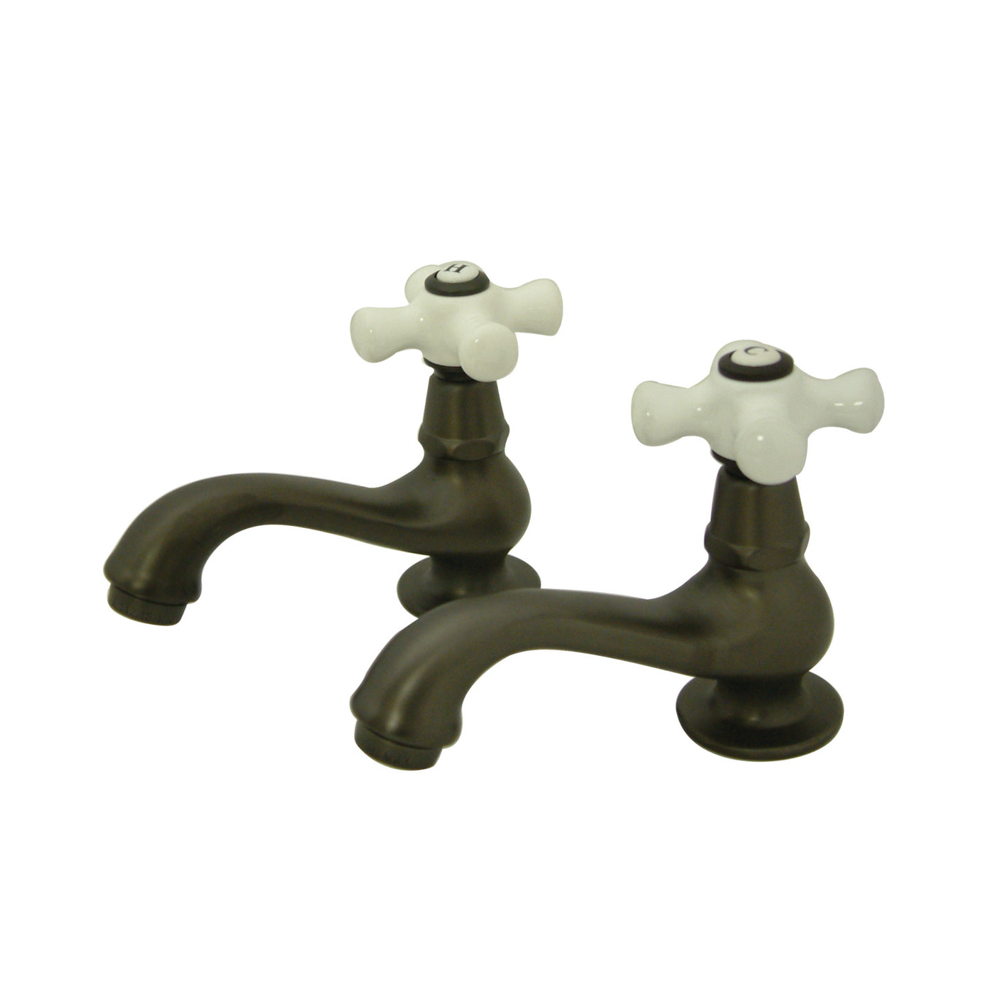 Elements of Design ES1105PX Basin Faucet with Porcelain Cross Handle, Oil Rubbed Bronze