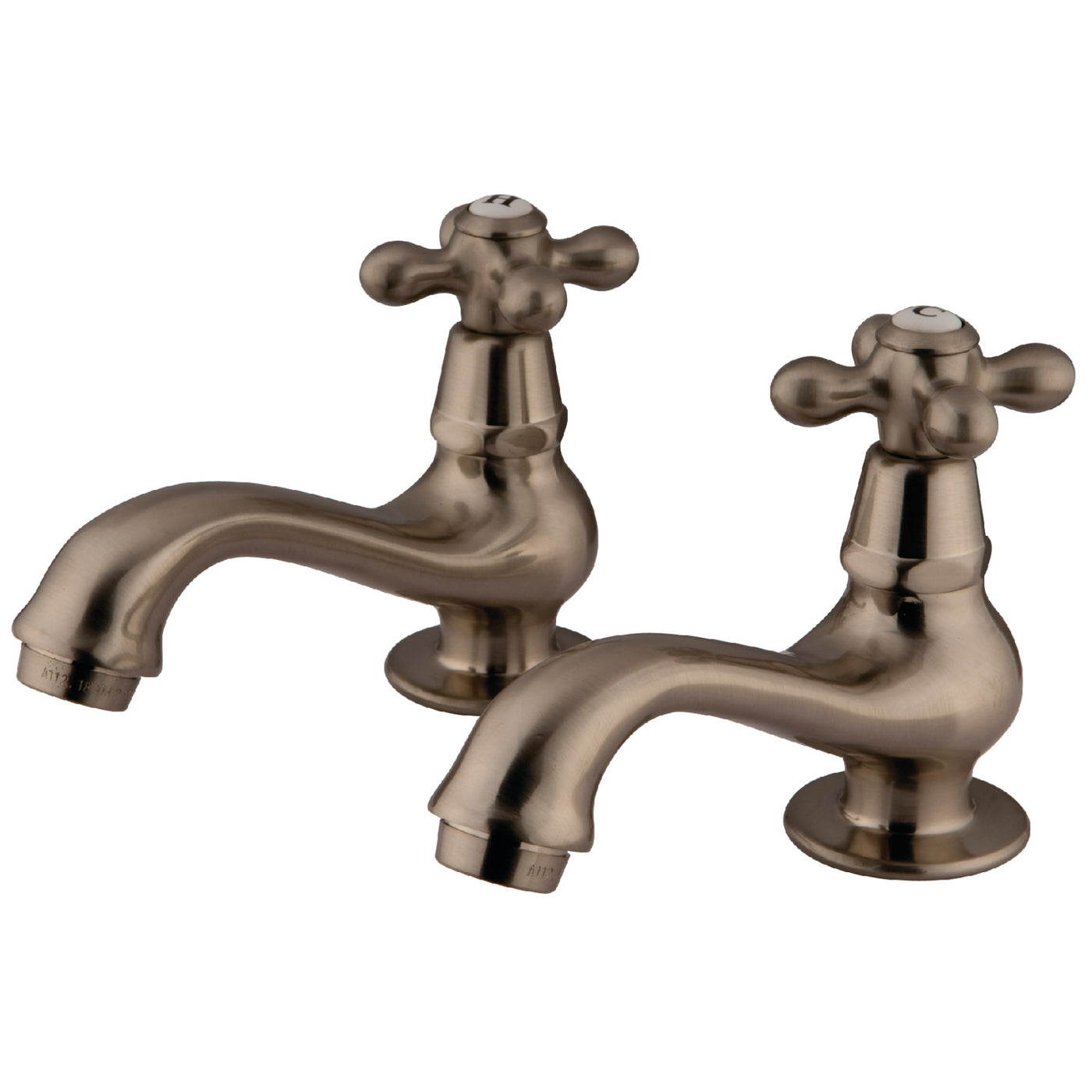Elements of Design ES1108AX Basin Faucet with Cross Handle, Brushed Nickel