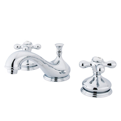 Elements of Design ES1161AX Widespread Bathroom Faucet with Brass Pop-Up, Polished Chrome
