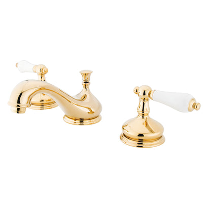 Elements of Design ES1162PL Widespread Bathroom Faucet with Brass Pop-Up, Polished Brass
