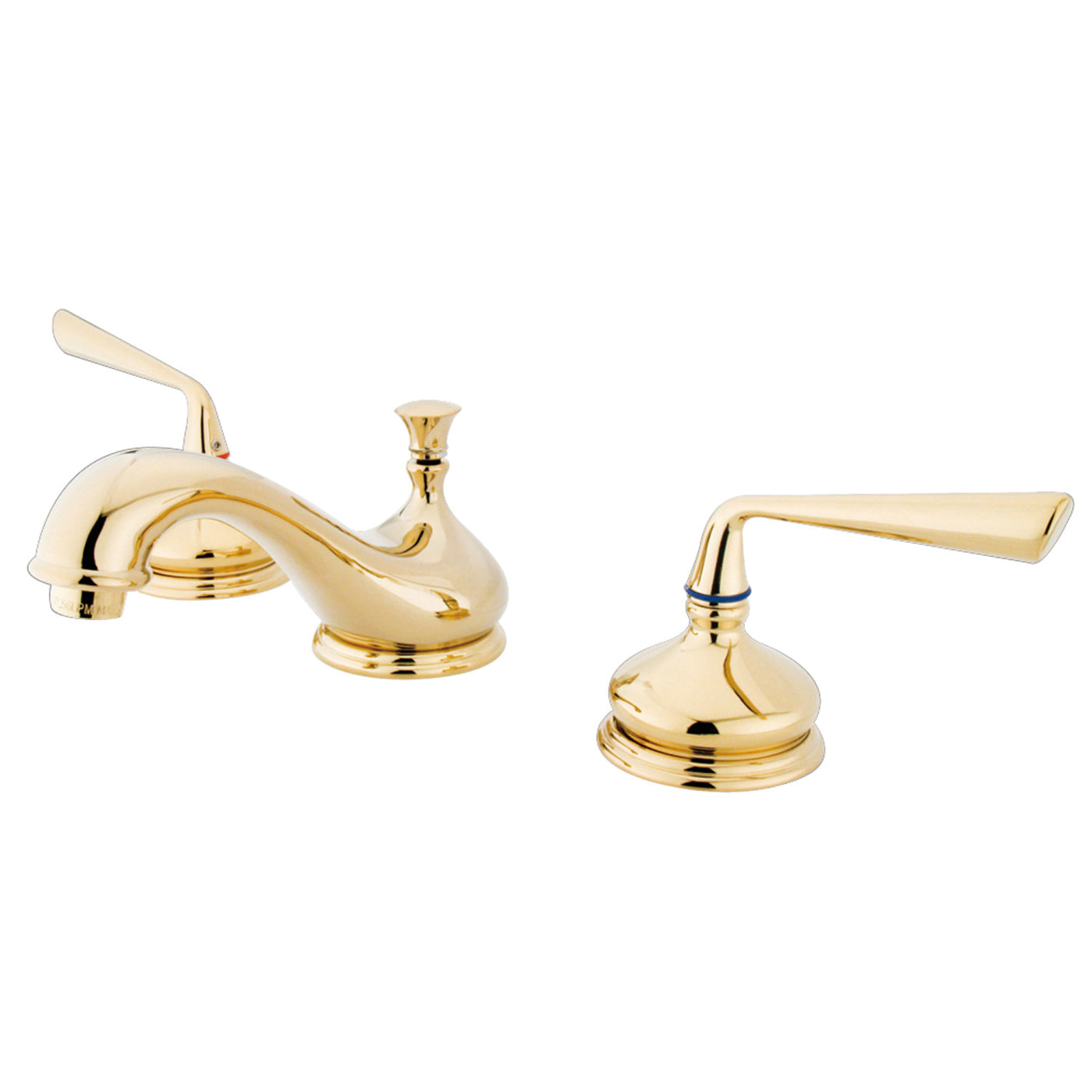 Elements of Design ES1162ZL Widespread Bathroom Faucet with Brass Pop-Up, Polished Brass