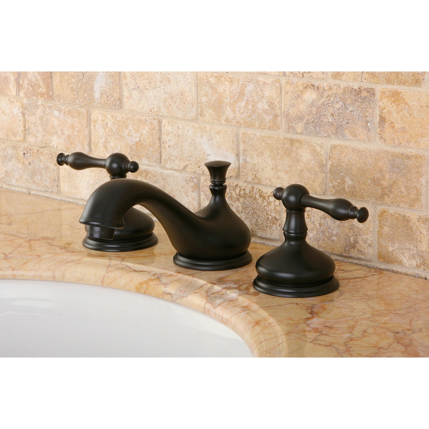 Elements of Design ES1165NL Widespread Bathroom Faucet with Brass Pop-Up, Oil Rubbed Bronze