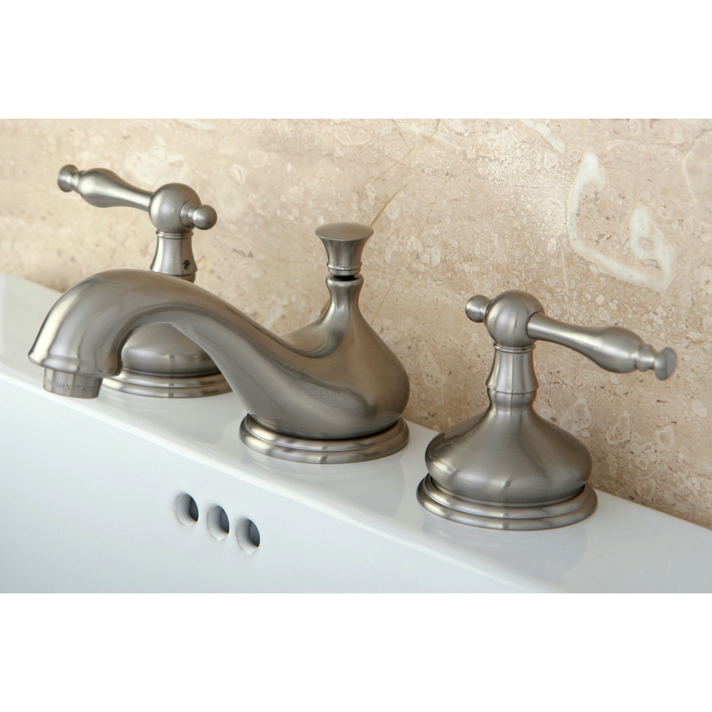 Elements of Design ES1168NL Widespread Bathroom Faucet with Brass Pop-Up, Brushed Nickel