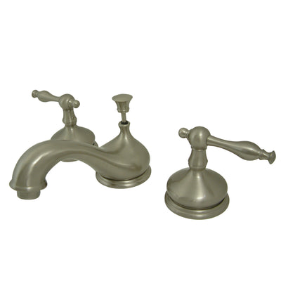 Elements of Design ES1168NL Widespread Bathroom Faucet with Brass Pop-Up, Brushed Nickel
