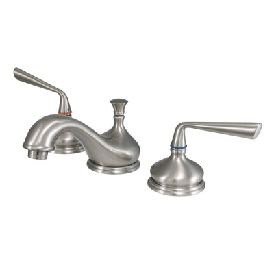 Elements of Design ES1168ZL Widespread Bathroom Faucet with Brass Pop-Up, Brushed Nickel