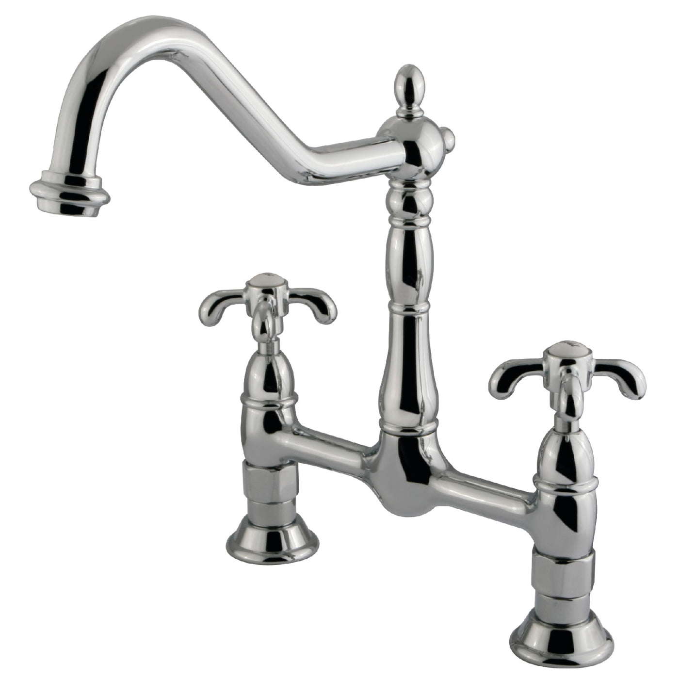 Elements of Design ES1171TX Bridge Kitchen Faucet, Polished Chrome