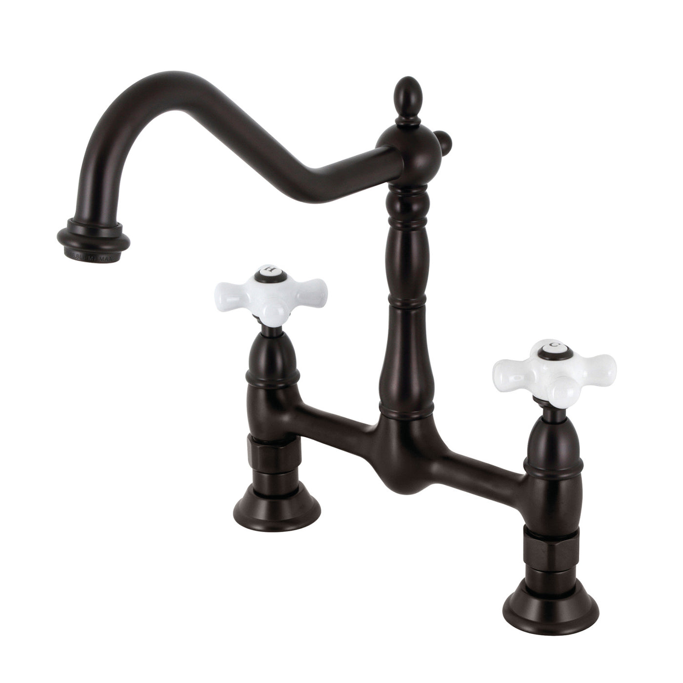 Elements of Design ES1175PX Bridge Kitchen Faucet, Oil Rubbed Bronze
