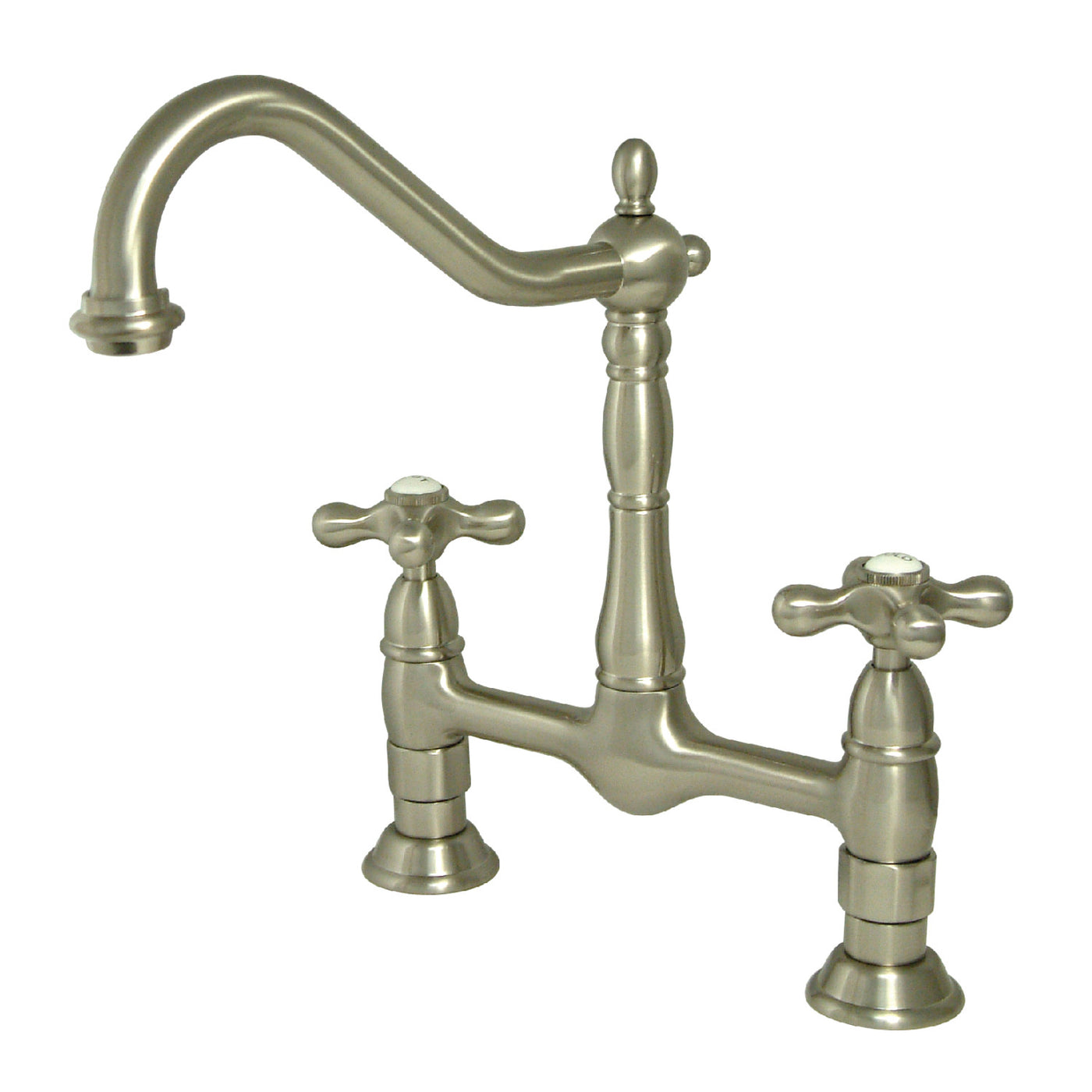 Elements of Design ES1178AX Bridge Kitchen Faucet, Brushed Nickel