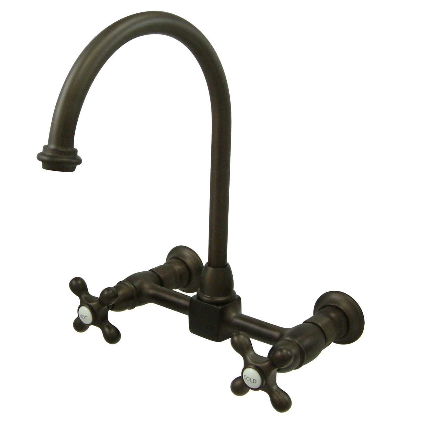 Elements of Design ES1295AX Wall Mount Bridge Kitchen Faucet, Oil Rubbed Bronze