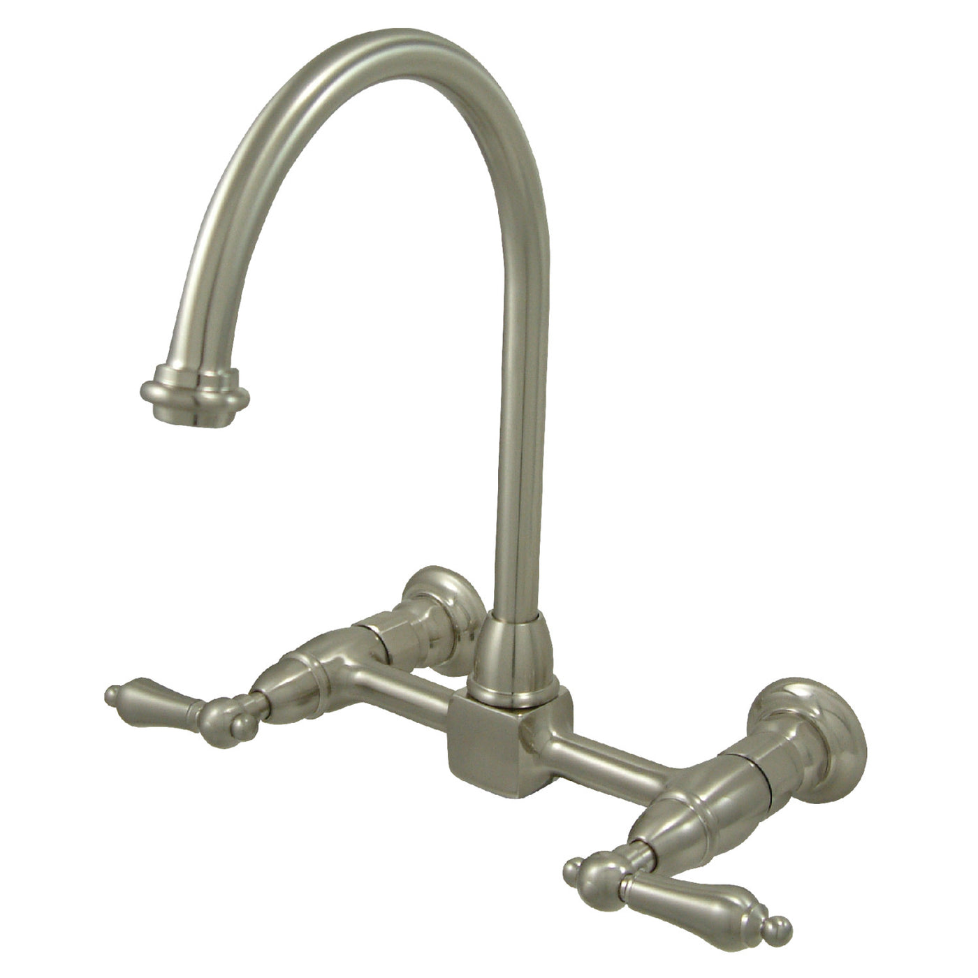 Elements of Design ES1298AL Wall Mount Bridge Kitchen Faucet, Brushed Nickel