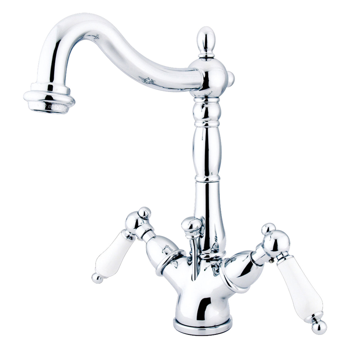 Elements of Design ES1431PL Two-Handle Bathroom Faucet with Brass Pop-Up, Polished Chrome