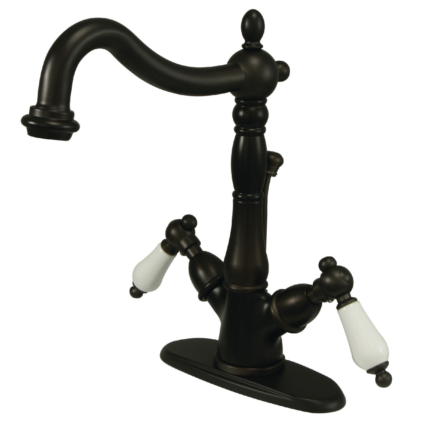 Elements of Design ES1435PL Two-Handle Bathroom Faucet with Brass Pop-Up, Oil Rubbed Bronze