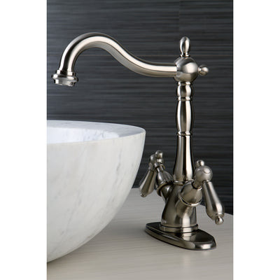 Elements of Design ES1498AL 2-Handle Vessel Sink Faucet, Brushed Nickel