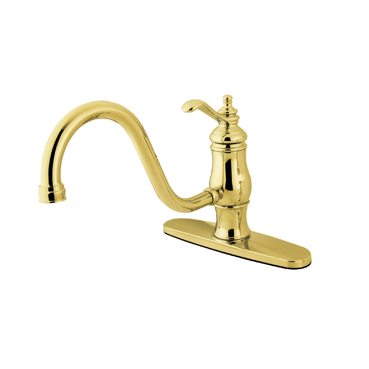 Elements of Design ES1572TLLS Single-Handle Kitchen Faucet, Polished Brass