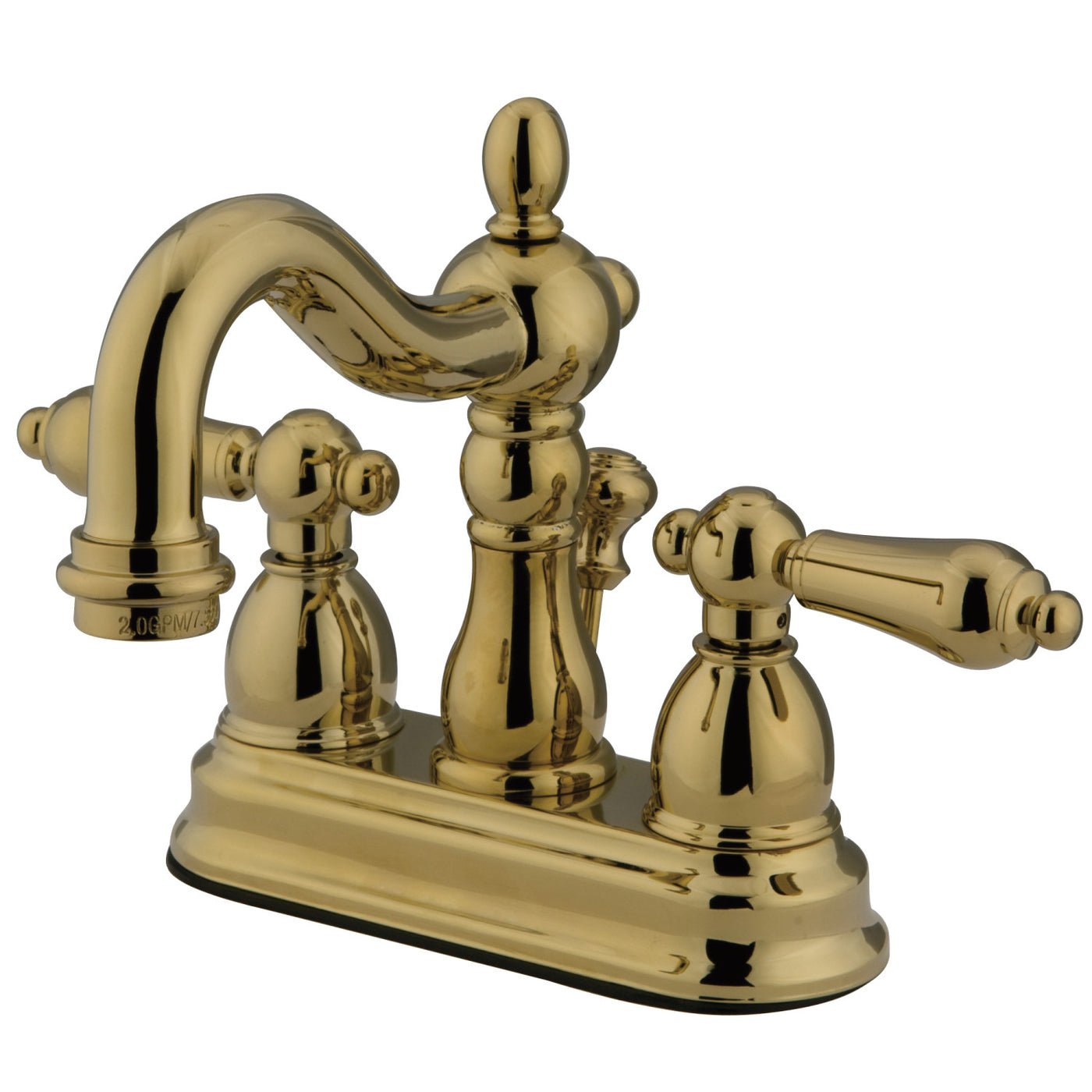 Elements of Design ES1602AL 4-Inch Centerset Bathroom Faucet, Polished Brass