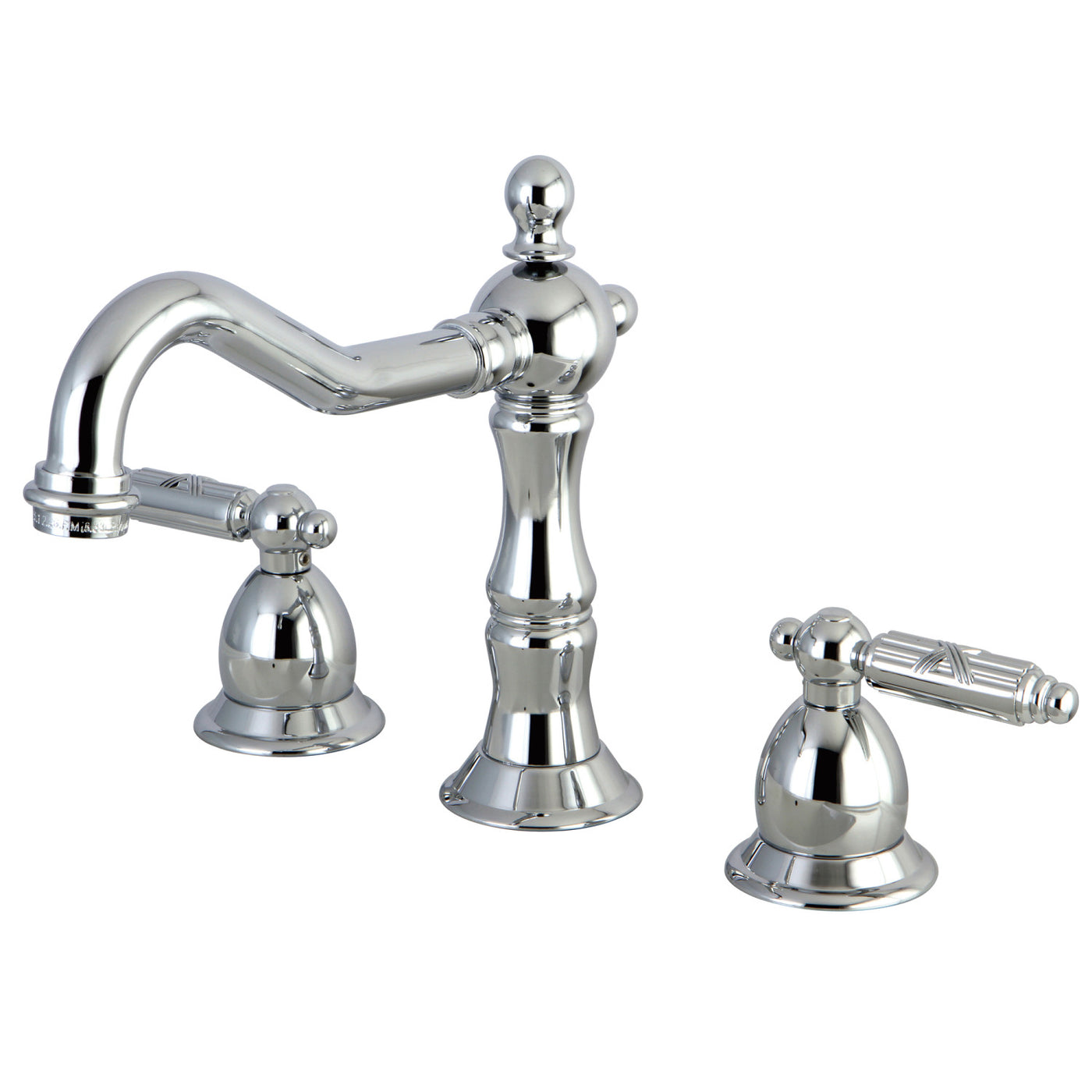 Elements of Design ES1971GL Widespread Bathroom Faucet with Brass Pop-Up, Polished Chrome
