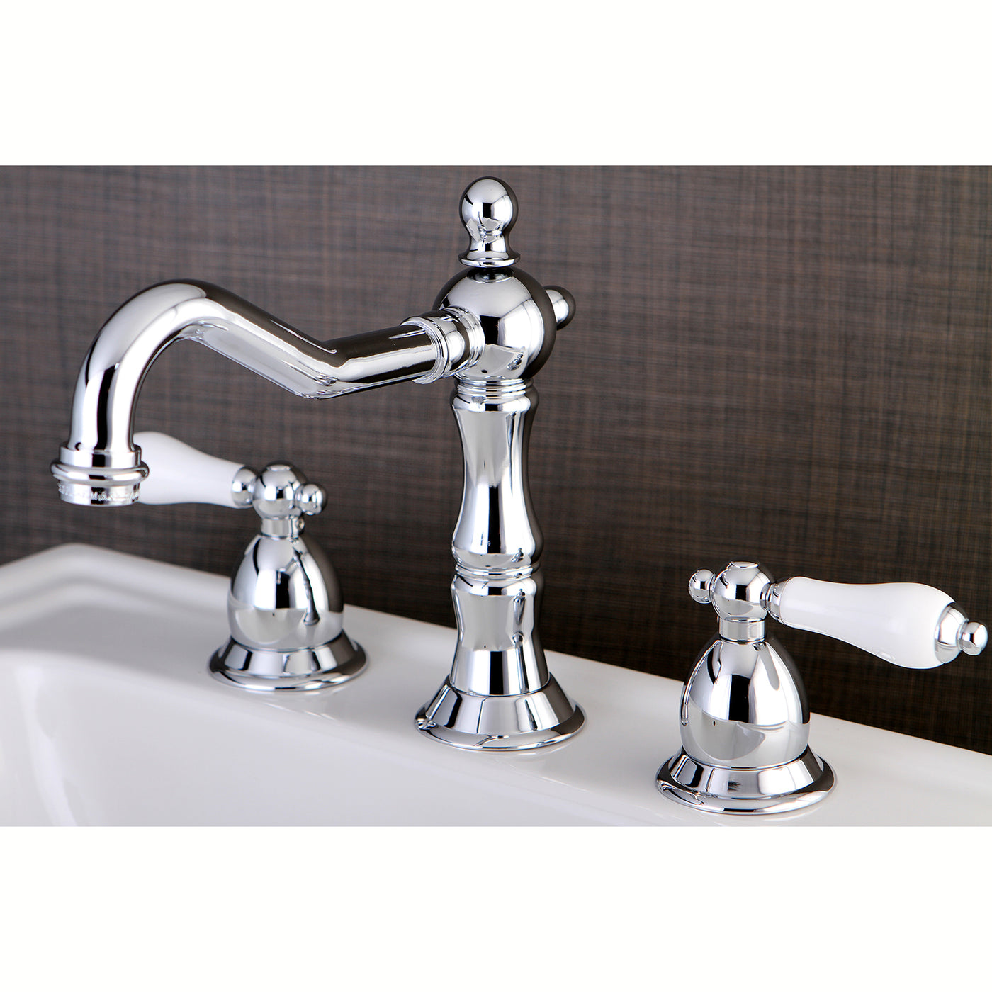 Elements of Design ES1971PL Widespread Bathroom Faucet with Brass Pop-Up, Polished Chrome