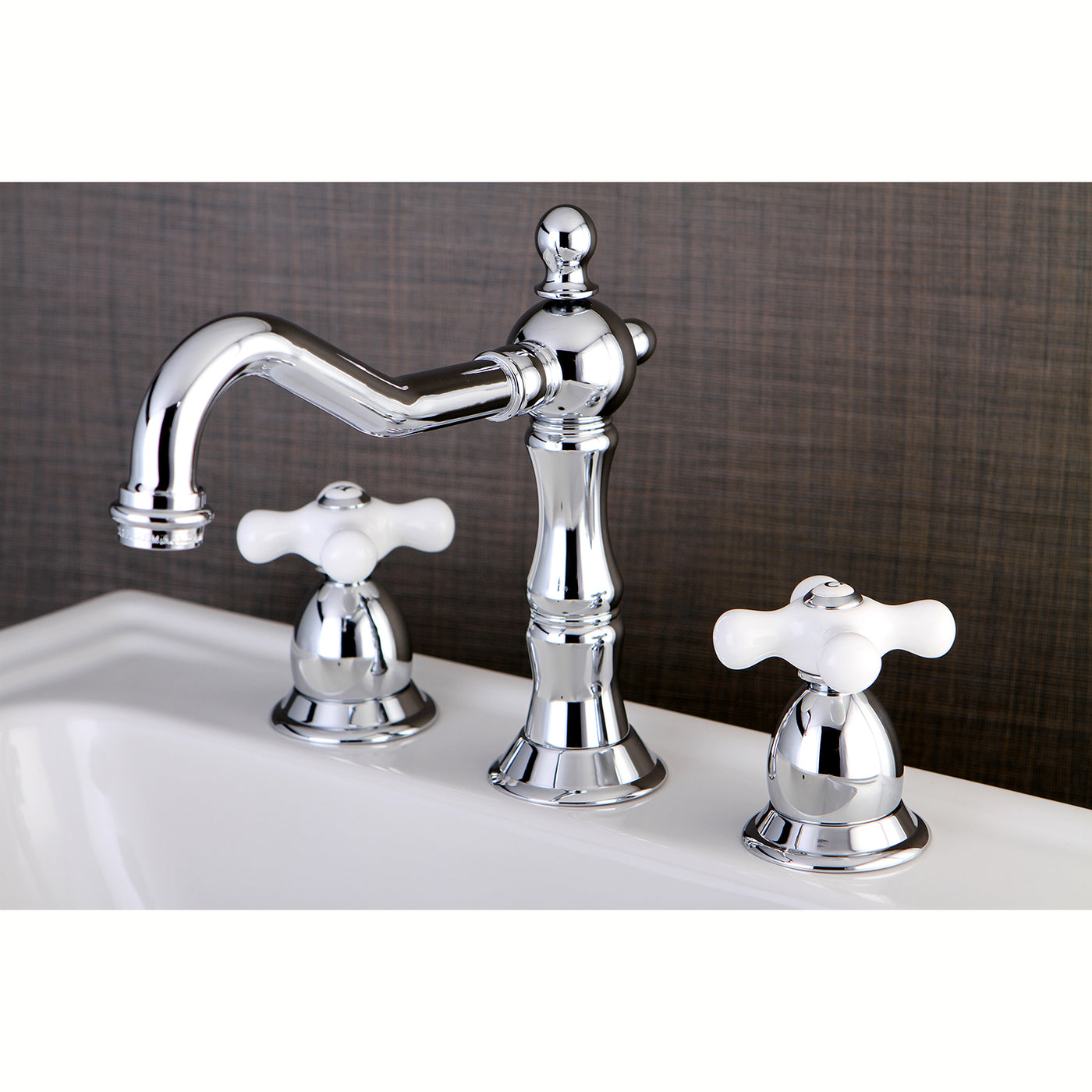 Elements of Design ES1971PX Widespread Bathroom Faucet with Brass Pop-Up, Polished Chrome